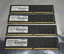 Lot of 4 Patriot 8GB (32GB) Memory RAM DDR4 PC4-19200 2400MHz PSD48G240081 picture