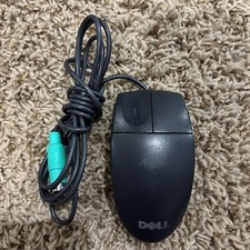 Dell Logitech M-SAW34 Black PS/2 Wired 2 Button Ball Mouse picture