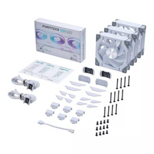Phanteks D30 BLACK/White Reversed Fan - 3-pack - D30-120 D-RGB 12CM picture