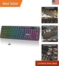 Programmable Wireless Gaming Keyboard with Dynamic RGB & Anti-Ghosting - RM104 picture