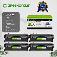 4 Pack CF280X 80X Toner Cartridge fits for HP LaserJet Pro 400 M401a M401n M401d picture
