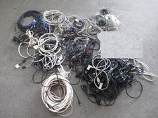 HUGE Lot of Misc PC Computer Cables-  KVM, Power Cords 40+lb picture