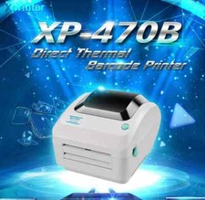 XP-470B Direct Thermal Label Printer Free Zebra Roll 6x4 royal mail etsy hermes picture