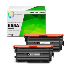 2PK TCT Premium 655A For HP CF450A Black LaserJet M652 M653 M681 Toner picture
