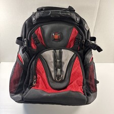 Wenger Maxxum 16 Laptop Backpack Black Red SwissGear Travel Business Computer picture