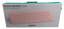 Logitech K380 Wireless Bluetooth Keyboard PC MAC Android iOS Apple TV Rose Pink picture