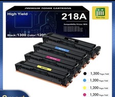 4PK W2180A Toner Fits HP 218A LaserJet Pro 3201dw MFP 3301 3301fdw [WITH CHIP] picture