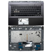 New for MSI Thin A15 B7V MS-16R8 MS-16RK Upper Palmrest w/Blue Backlit Keyboard picture