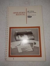 Original HP 7470A Graphics Plotter Operators Manual 07470-90002 picture