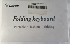 Geyes Folding Bluetooth Keyboard, Portable Travel Foldable Keyboard Black picture