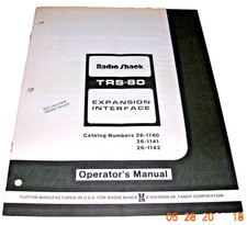 Radio Shack TRS-80 Expansion Interface Operator's Manual Cat 26-1140 1141 1142 picture