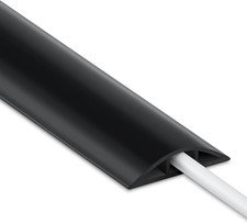 4FT Cord Cover Floor, Black Cord Hider Floor, Extension Cable Cover Power Cord picture