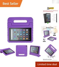 Kid-Proof Purple EVA Case for Fire 7 Tablet 9th/7th/5th Gen – Shockproof & Ea... picture