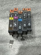 CLI-8 Genuine Canon ink set of 5 Cartridges *Read* picture