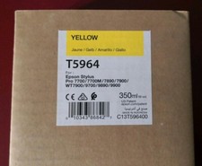 08-2021 Genuine EPSON T5964 Yellow Ink 350ml for Stylus 7700/7890/7900/9890/9900 picture