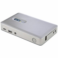 StarTech USB C Dock, USB-C to DisplayPort 4K 30Hz or VGA, 65W PD3.0, 4-Port USB picture