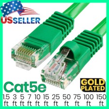 Green Cat5e Cable Ethernet Cat5 Patch Cord Internet LAN Network Wire LOT picture