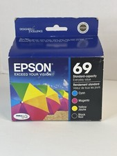 Epson 69 T069520 Color Inkjet Cartridge 4-Pack: Cyan, Magenta & Yellow- Exp.2015 picture