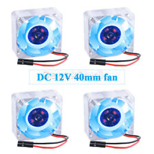 New Style 2 / 4 PCS Blue And RGB LED Light DC 12V 4010 3D Printer Cooling Fan  picture