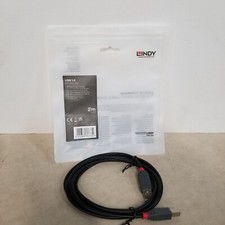 Lindy USB 2.0 Anthra Line 2m 6.6ft BLACK- 36673 - picture
