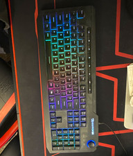 iBUYPOWER ARES M1-KB RGB Backlit Wired Gaming Keyboard, Black, English QWERTY picture