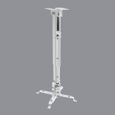 Brateck PRB-2 Height Adjustable Solid Ceiling Projector Bracket - White picture
