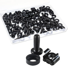 50 Pack M6 X 16Mm Rack Mount Cage Nuts, Cage Nuts and Screws, Rack Mount Screws picture