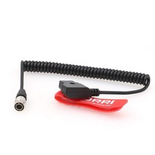 Hirose 4Pin Male To DTap Coiled Power Cable Fits Sound Device 633/644/688 picture