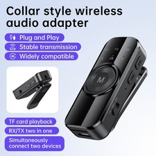 Portable Clip-on BT 6.0 Dual TX/RX AUX Adapter for Car HF Nav TF Music picture
