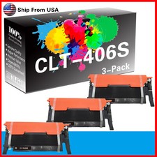 CLT-406S CLT-K406S Toner Cartridge for C460 CLX-3300 Printer (3PK,Black) picture