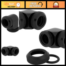 12mm OD Hardline Fittings for Liquid Cooling, 4-Pack - Hydro X Series Compatible picture