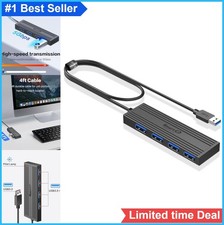 4 Port USB 3.0 Hub Ultra Thin Portable Data Expander for MacBook Laptop Surface picture