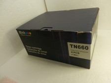 4 PACK Brother TN-660 TN660 Genuine High Yield Black Toner Cartridge picture