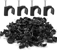 12mm Nail in Cable Clips Black 200Pcs picture