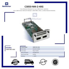 Cisco C3850-NM-2-40G 2-Port 40GB QSFP Module -Same Day Shipping picture