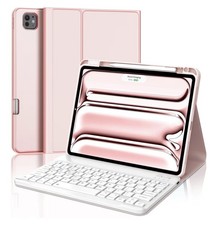 Keyboard Case for iPad Pro 11 Inch M4, 2024 Magnetic Detachable, Pink picture