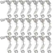 50 Pcs 2 Inch Stainless Steel Conduit Clamp, Two Hole U Bracket picture
