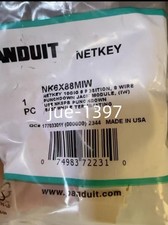 Panduit NetKey NK6X88MIW Cat6a Keystone Jack White Module (Qty 50)  picture