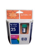 Genuine HP 25 TriColor Ink Toner Deskjet HP 51625a Expired FACTORY SEALED picture