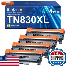E-Z Ink Pro TN830XL Toner for Brother HL-L2460dw DCP-L2640DW HL-L2405W 4 Pack picture
