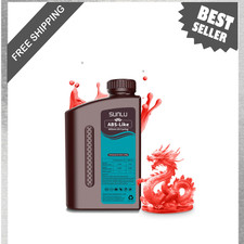ABS Like 3D Printer Resin 1KG Clear Red UV Curing Photopolymer 405nm Suitable picture