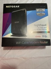 Net Gear Wi-Fi Cable Modem Nighthawk Ac 1900 Wi-Fi Cable Modem, Built-In Docsis picture