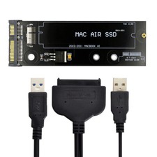USB 3.0 to 12+6pin SSD HDD to SATA 22Pin Disk Drive for Mac Air 2010-2011 SSD picture