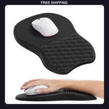 MROCO Ergonomic Mouse Pad with Memory Foam Wrist Support, 11.8 x 7.8 inch, Black picture