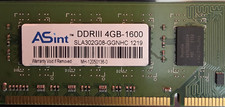 ASint DDR3 SDRAM DIMM 240-Pin 4GB DDR3-1600 RAM Module SLA302G08-GGNHC picture