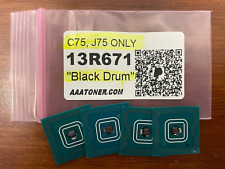 4 x 13R671 Black Drum Chip Refill for Xerox Color C75, J75 Press Printer ONLY picture