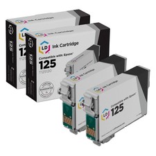 LD Replacement Replacement T125120 for Epson T125 125 Set of 2 Black Inkjet picture