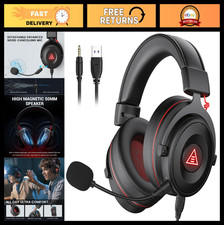 USB Gaming Headset with 7.1 Surround Sound, Detachable Mic, Noise Cancelling - P picture