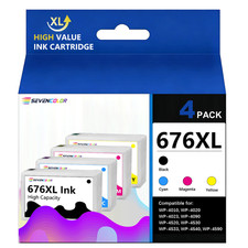 676XL High Yield Ink Cartridge(4Pack-KCMY) work with WorkForce WP-4010 Printer picture