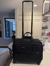 Tumi Alpha Deluxe 4-Wheel Laptop Expandable Briefcase / Carry On picture